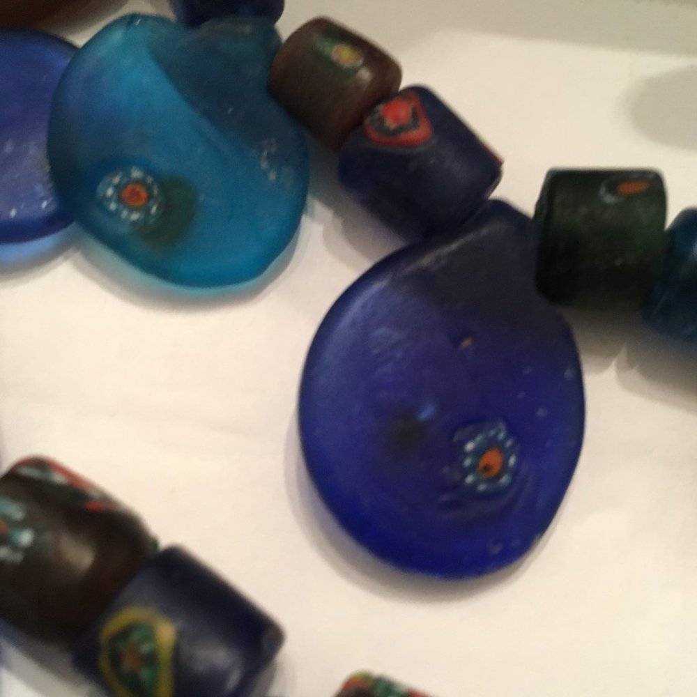 Handmade Millefiori Art Glass Necklace - Picture 10 of 14